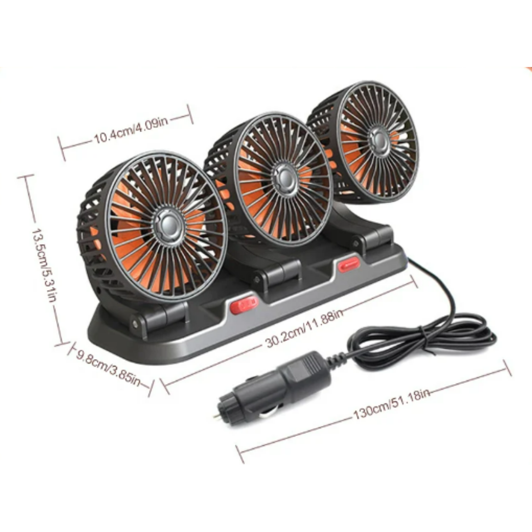 Ventilador Triple Para Carro❄