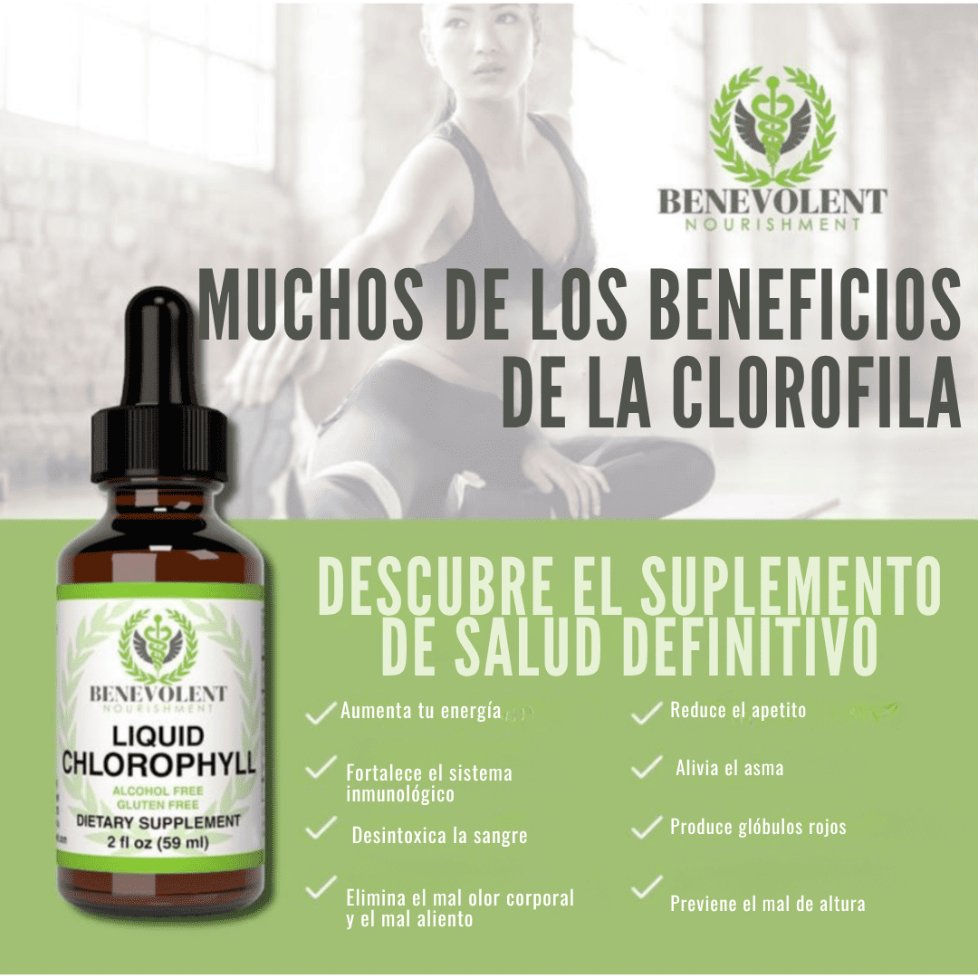 Clorofila Benevolent®-Gotas Verdes Naturales.