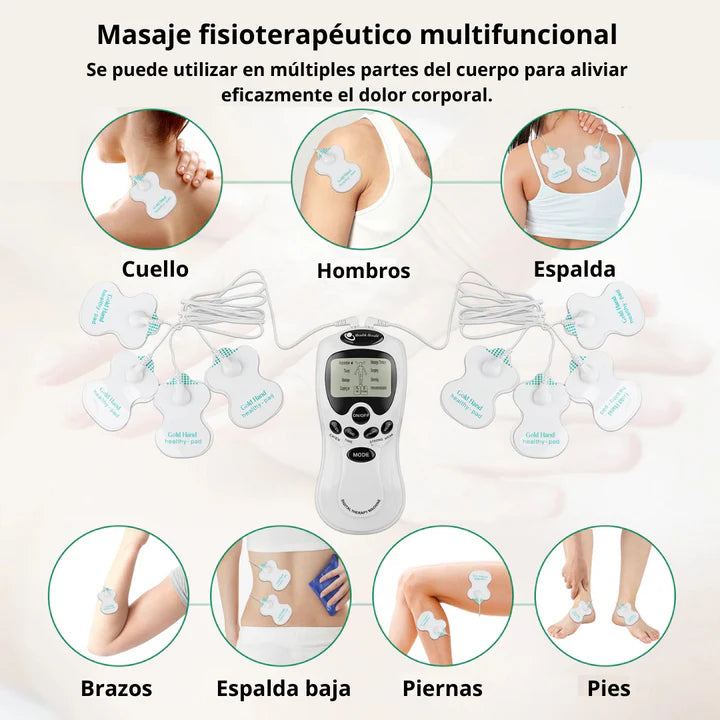 Electroestimulador + 8 Parches Digital Ondas Gimnasia Pasiva®