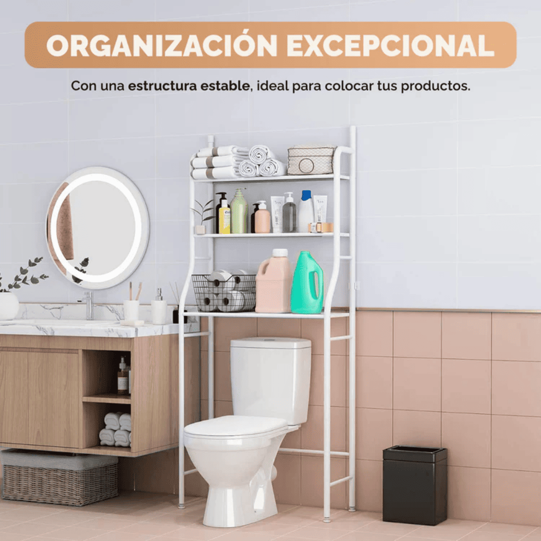 Estante Organizador Para Baño o Lavadora METALICO®🚽🧺