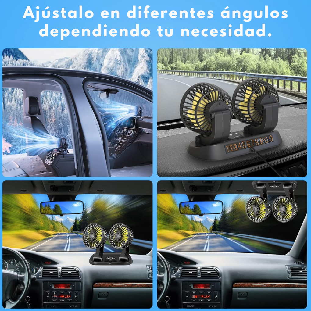 Ventilador Doble para Carro❄