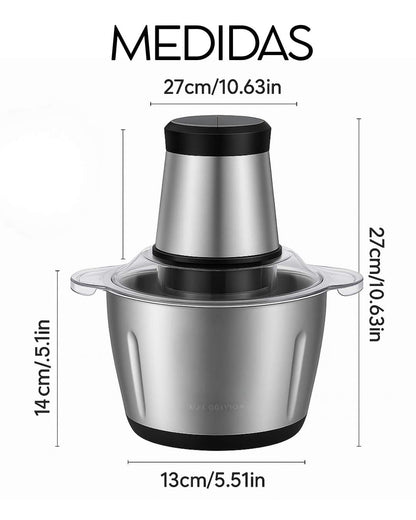 Molino Picador 2L Acero Inox (Grande)