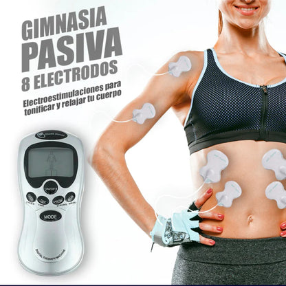 Electroestimulador + 8 Parches Digital Ondas Gimnasia Pasiva®