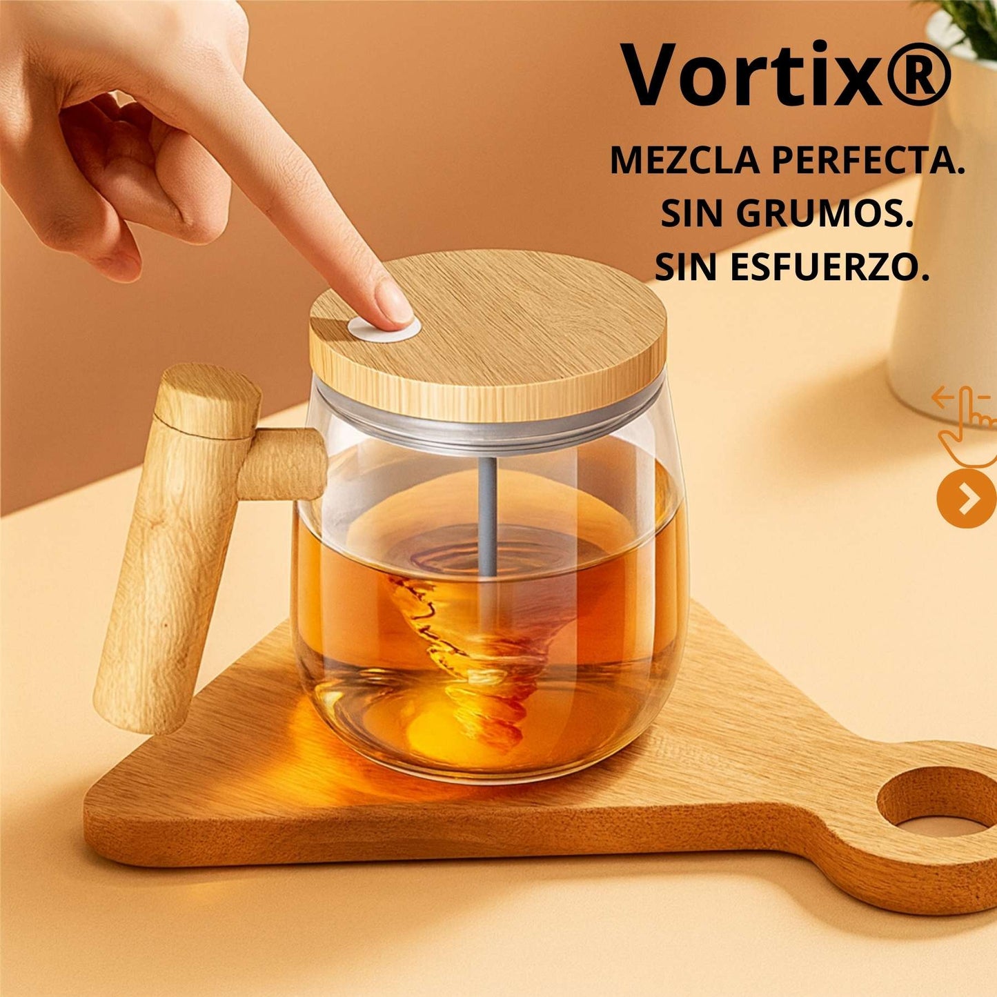 TAZA MEZCLADORA® SIN GRUMOS. SIN ESFUERZO. EN 5 SEGUNDOS