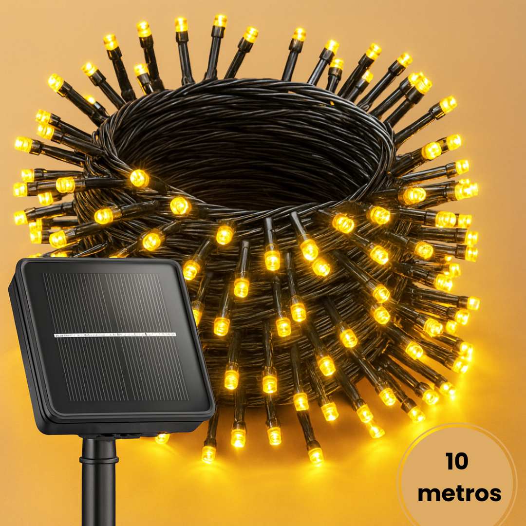 Luces con Panel Solar -   garantía de 90 días  LumiFest® Energia Limpia