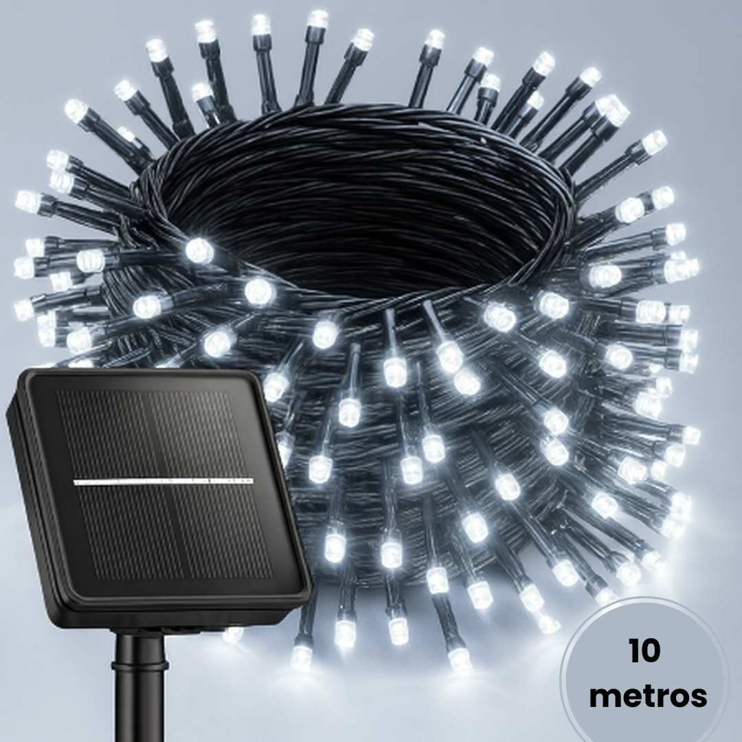 Luces con Panel Solar -   garantía de 90 días  LumiFest® Energia Limpia