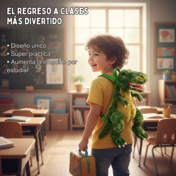 Mochila T-Rex de Peluche
