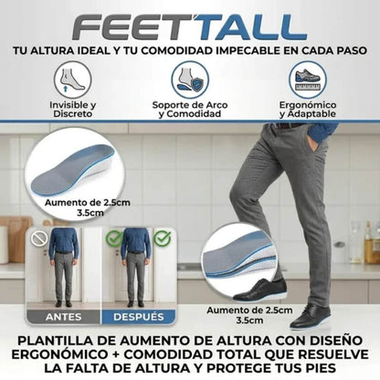 Plantillas de Altura Ortopedicas 2X1 FEETTALL®
