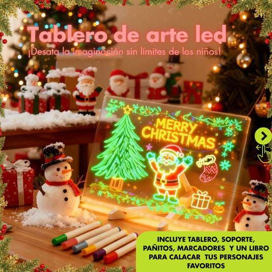 Tablero Led LumiDraw®- la creatividad al alcance de un tablero (30 X20 CM GRANDE)