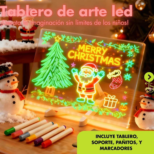 Tablero Led LumiDraw®- la creatividad al alcance de un tablero (30 X20 CM GRANDE)